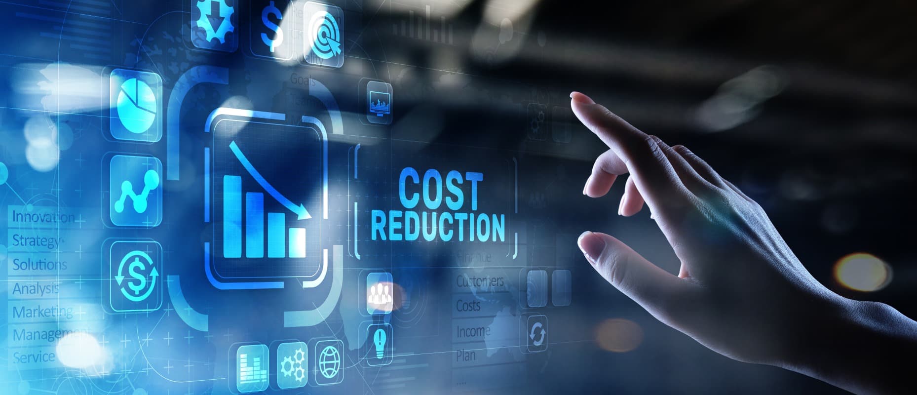 An executive reviewing technology costs and optimisation opportunities